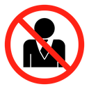 No account sign icon
