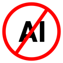 No ai sign 2 icon