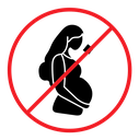 No alcohol during pregnancy period sign Color Filled icon