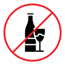 No alcohol sign (2) icon