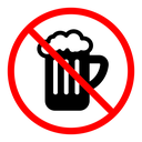 No alcohol sign 2 icon