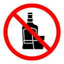 No alcohol sign 2 icon