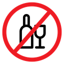 No Alcohol Sign icon