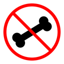 No bones sign icon