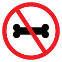 No Bones Sign icon