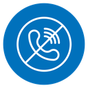 No call sign Color Filled icon