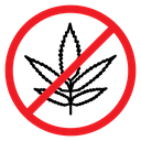 No Cannabis Sign icon
