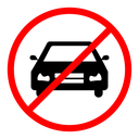 No cars sign icon