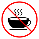 No coffee sign icon