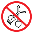 No Construction Sign icon