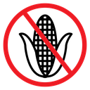 No Corn sign icon