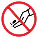 No Diving Sign icon