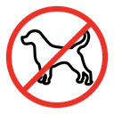 No dogs allowed sign icon