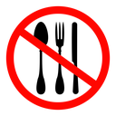 No eating sign icon