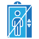 No Elevator Sign icon