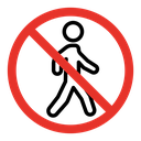 No entry sign 2 icon