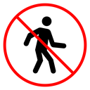 No entry sign 2 icon