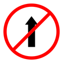 No entry sign icon