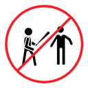 No fight sign icon