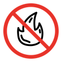 No fire sign 2 icon