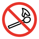 No fire sign icon