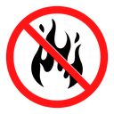 No fire sign 2 icon