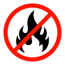 No fire sign icon
