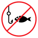 No fishing icon