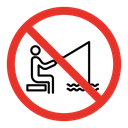 No fishing sign icon