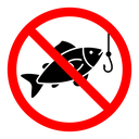 No fishing sign icon