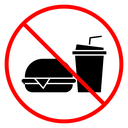 No food or drink sign icon