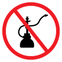 No Hookah Sign icon