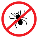 No Insects Sign Color Filled icon