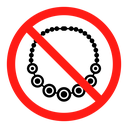 No jewelry sign 2 icon