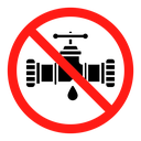 No leakage sign icon