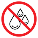 No Liquids Sign icon