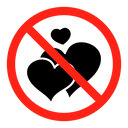 No love sign icon