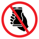 No Mobile Phones Sign icon