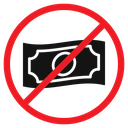 No money icon