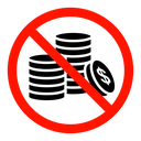 No money sign icon