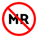 No MR sign icon