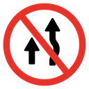 No Overtaking Sign icon