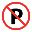 No parking sign 2 icon