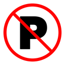 No parking sign icon