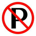No parking sign icon