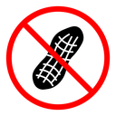 No peanut sign icon
