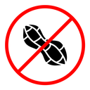 No peanut sign icon