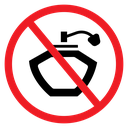 No Perfume Sign icon