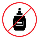 Forbidden perfume sign icon