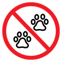 No Pets Allowed Sign icon